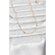 Mey İthalat Cm 14k Gold Renk Bar Zincir Model 60 Cm Kadın Kolye - Özel Seri Meyeb6981e17b73360acbac0fb7c6 altın