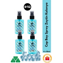 Buz Ferahlığı Sprey Kolonya Cep Boy Elegance Series 4'lü Eko Paket - 4x50 Ml