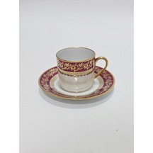 Objets D'art Çiçek Desenli Kahve Fincan Takımı Çok Renkli