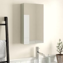 Taç-dek Tek Kapaklı %100 Suntalan Aynalı Banyo Dolabı Üst Modülü Beyaz