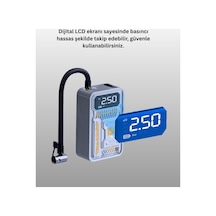 Depomıx Hızlı Şişirme Güçlü Motorlu 150 Psı Araba 92557 Lastik Pompası