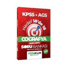 Yediiklim Yayınları Kpss Ags Coğrafya Hedef 18 De 18 Konu Özetli Soru Bankası