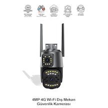 4mp 4g Wi-fi Dış Mekan Güvenlik Kamerası Çift Kameralı Ptz & Bullet Gece Görüşlü Uzaktan Izleme