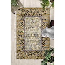Kaymaz Taban Yıkanabilir Halı Mutfak, Salon, Yatak Odası İçin Modern Dijital Baskı Halı Slnhalı32 - 0109 Çok Renkli
