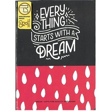 Gıpta Dream İp.dkş.sert Kapak Defter A5 120 Yp Çiz.-st 4529 Çok Renkli