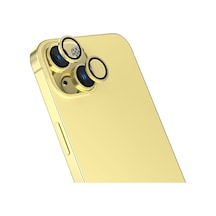 Apple Uyumlu iPhone 15 Zore Cl-13 Kamera Koruyucu-sarı Sarı