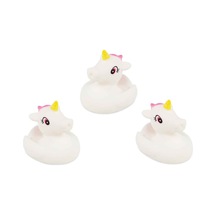 Unicorn Bebek Banyo Oyuncağı Seti - Unicorn Vinil Figürler 3'lü