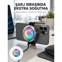 Rgb Gaming Telefon Fanı Sessiz Soğutucu Tüm Akıllı Telefonlara Uygun Yeni Nesil - Lisinya