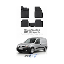 Otocraft Renault Kangoo 2007-2012 Araca Özel 4d Karbon Oto Paspas Havuzlu Tam Set