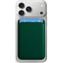 Nettech Nt-cw01 Telefon Mıknatıslı Deri Kartlık Cüzdan - Yeşil