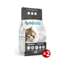 Benty Sandy Natural Kokusuz İnce Topaklaşan Bentonit Kedi Kumu 2 x 10 L