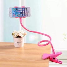 Pembe Renk Akrobat Telefon Tutucu Oynar Başlıklı Renkli