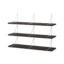 Ikea Bergshult/pershult Duvar Rafı Kombinasyonu 120x30 Cm Kahverengi - Beyaz
