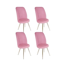 Saray Sandalye 4 Adet - Pembe Çok Renkli