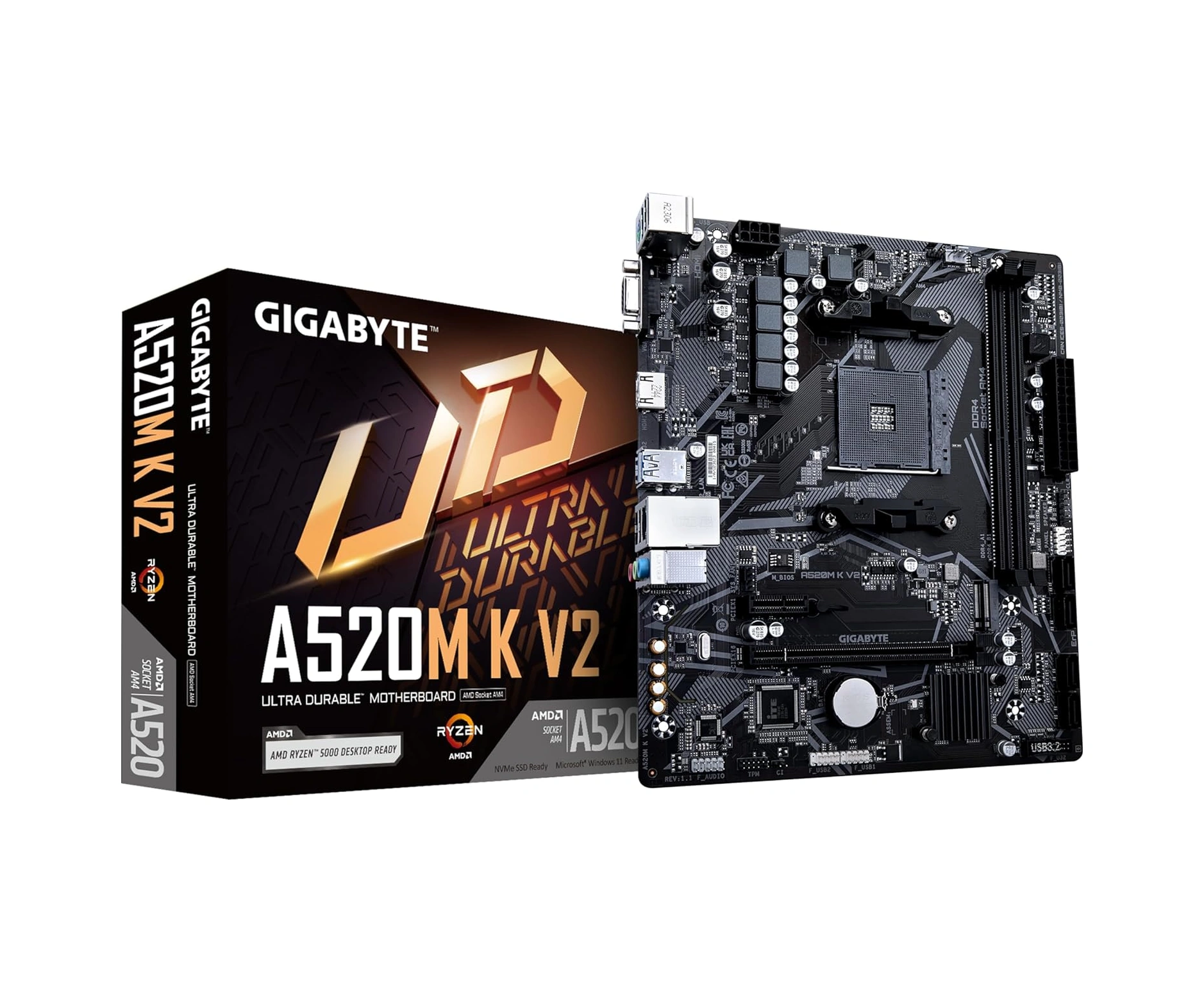 Gıgabyte Anakart Amd Am4 Matx A520m K V2 1.0