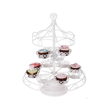 Cupcake Popkek Muffin Kek Standı Atlıkarınca 12 Bölmeli Kek Stand