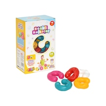 Renkli Halkalar Puzzle Birleştirme Oyunu Eğitici Oyuncaklar 24 Pa