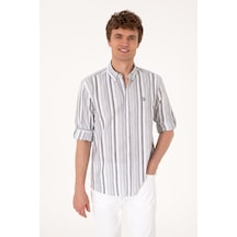 U.s. Polo Assn. Erkek Antrasit Gömlek Desenli 50306331-vr006 Antrasit