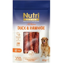 Nutri Canin Ördek Eti Sarılı Kemik Small Köpek Ödülü 80 G