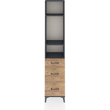 Arges Dolap 3 Raflı 3 Çekmeceli 44x30x221 Antrasit-çam Antrasit