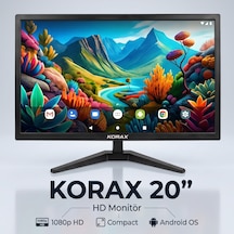 Korax 20 Inch" 1600x900 60hz Slim Bezel Led Masaüstü Monitör