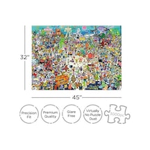 Aquarıus Kova Sünger Bob 3,000pc Bulmaca, 68508, Çoklu Renk"