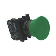 Emas B100my ,kontak-1a Yaşil Mantar Yaylı M22 Buton