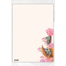 A5 Koala Bloknot Çizgisiz Defter - 50 Yaprak - Memopad - Notepad - Not Defteri - Not Kağıdı Çok Renkli Çok Renkli