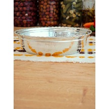 Modabakır Bakır Derin Servis Tabak Kase 24 Cm Model:ssdaa46 Gümüş