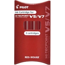 Pilot V5-v7 3 Adet Yedek Kartuş - Kırmızı Pilot V5-v7 3 Adet Yedek Kartuş - Kırmızı