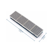 Max7219 4 Adet 8x8 64 Nokta Led Matrix Modül Dot Matrix 5v Ortak Katot Led Ekran Saat