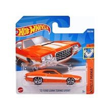 Hot Wheels '72 Ford Gran Torino Sport - Muscle Mania 1/64 Diecast Model Araba Çok Renkli