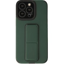 Newface Apple iPhone Uyumlu 14 Pro Kılıf Mega Standlı Silikon Glblseme - 20 - Yeşil
