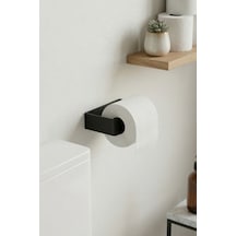 Buççin Online Mağaza Mat Siyah Wc Kağıtlık Modern Yapışkanlı Tuvalet Kağıtlık 019 Metal Siyah Çok Renkli