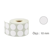 Tanex Nokta Etiket 10 MM 5000 Adet Gri