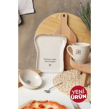 Keramika Tost Kahvaltı Takımı 3 Parça 22501-03 Krem