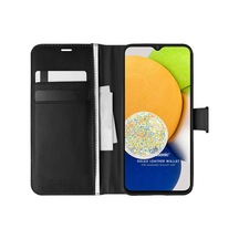Samsung Galaxy A03 İçin Kılıf Delux Leather Wallet Siyah Galaxy A03 İle Uyumlu Kılıf - Siyah Çok Renkli