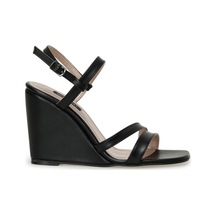 Nine West Moex 3fx Siyah Kadın Dolgu Topuk Sandalet Siyah