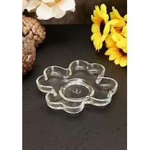 Paşabahçe 54521 6 Lı Yonca Çay Tabak Şeffaf