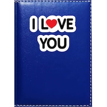 Promosyon Denizi I Love You 1 Görselli Lacivert Ruhsat Kabı