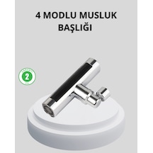 Mey İthalat 360 Dönebilen Musluk Başlığı 4 Fonksiyonlu Su Tasarruflu Ve Dayanıklı