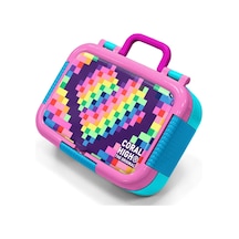 Coral High Mor Piksel Kalp Desenli Kız Çocuk Paslanmaz Çelik Beslenme/yemek Kabı - 39108 Çok Renkli
