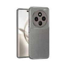 Tecno Spark 30 Kılıf Auto Focus Karbon Kapak - Gri 0.2M-Çok Renkli