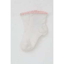 Katamino Kız Çocuk Soket Çorap Basic 1-6 Yaş, Ekru
