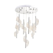 Eray Aydınlatma P7077-6+1 7Li Krom Sarkıt Led Avize