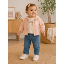 Hippıl Baby Kot Pantolonlu Ceketli Kız Üçlü Takım 1-4 Yaş -bay7087615 - Pembe