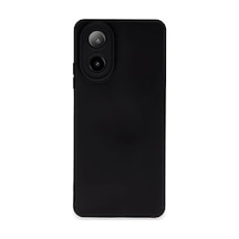 Oppo A38 Uyumlu Kılıf Nano İçi Kadife Silikon - Siyah