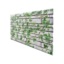 5 Adet X Kesme Taş Desenli 3D Strafor Köpük Duvar Kaplama Paneli (446785904)