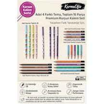 Premium Kurşun Kalem Seti 16 Parça 2b Ergonomik, Dayanıklı, Silinebilir, Okul Ofis Çizim Kalemi Beyaz
