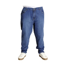 Mode Xl Büyük Beden Erkek Pantolon Kot Klasik Toronto Blue 22936 Mavi 001